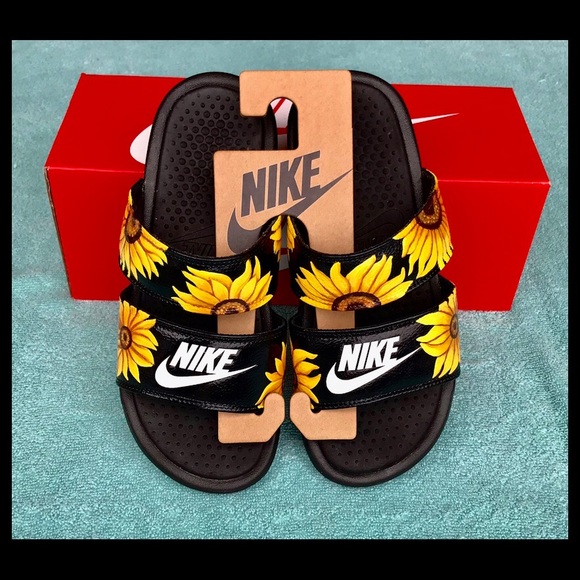 sunflower nike sandals